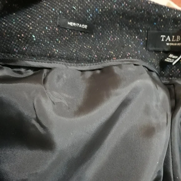 Talbots Woman Plus Rainbow Wool and Silk Lined Classic Pants Size 16 WP - Picture 10 of 13